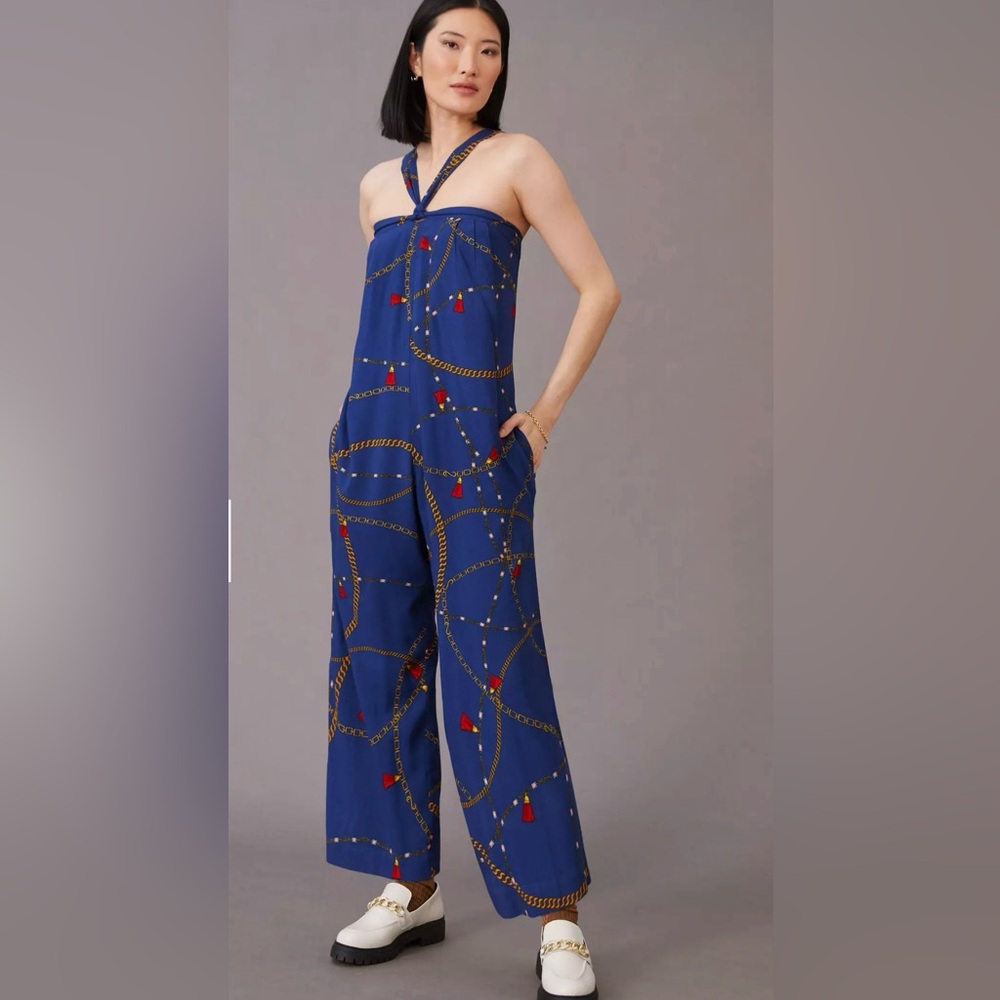 COREY LYNN CALTER by Anthropolgie HALTER JUMPSUIT Size. S - NWOT